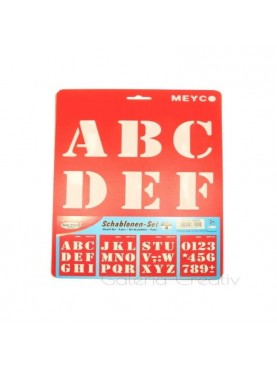 Stencil Αλφάβητο MEYCO