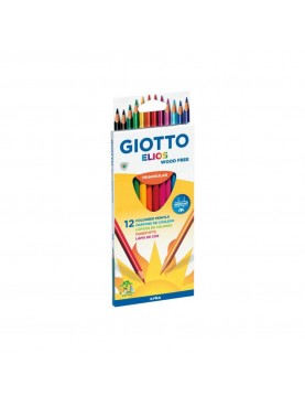 Ξυλομπογιές Giotto Elios Triangular λεπτές / set 12 χρωμάτων