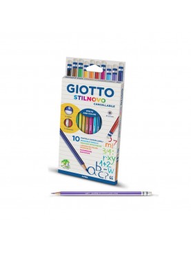 Ξυλομπογιές Giotto Stilnovo Erasable / set 12 χρωμάτων