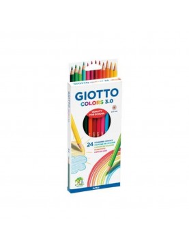 Ξυλομπογιές Giotto Colors 3.0 / Σετ 24 χρωμάτων