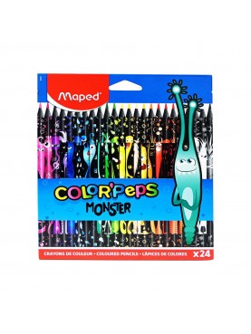 ΞΥΛΟΜΠΟΓΙΕΣ Maped  COLOR PEPS Monster λεπτές / set 24 χρωμάτων