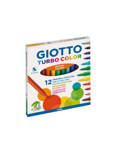 Μαρκαδόροι Giotto λεπτοί Σετ 12 χρώματα