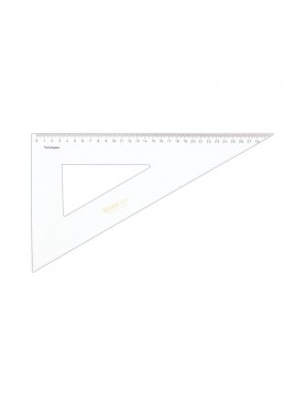Τρίγωνο Plexiglas με Πατούρα και Αρίθμηση 32cm/60°