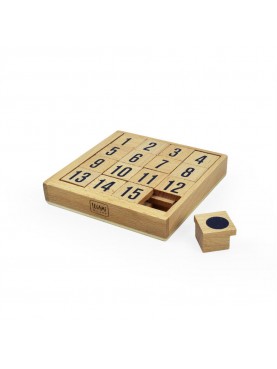Ξυλινο Επιτραπέζιο Παιχνίδι 15 Puzzle Legami