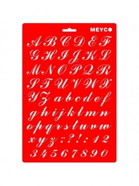 Stencil Αλφάβητο MEYCO Hobby