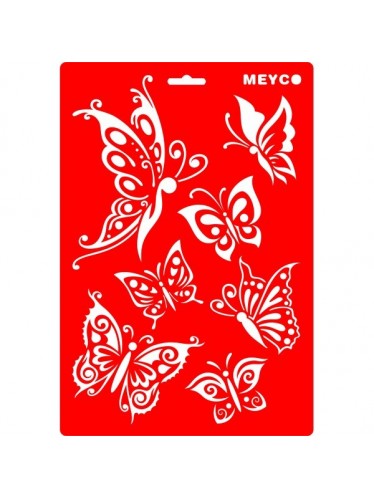 Stencil Πεταλούδες MEYCO