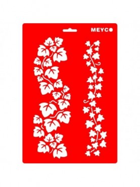 Stencil Λουλούδια MEYCO Hobby