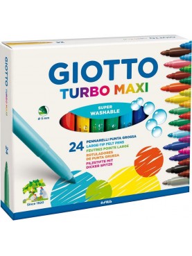Giotto turbo maxi 5 mm / set 24 χρωμάτων