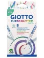 Μαρκαδόροι Giotto με glitter pastel  set 8 χρωμάτων