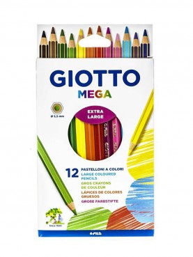 Ξυλομπογιές Giotto Stilnovo Cancellabile / set 12 χρωμάτων