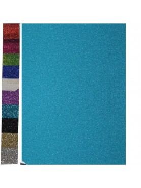 Χαρτόνι Glitter 50 x 70 250gr γαλάζιο